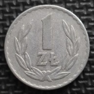 *P[0213] POLSKA 1 złoty 1975 Polska Rzeczpospolita Ludowa Orzeł (heraldyka)