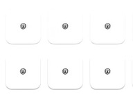 Elektrody żelowe zelowe 5x5 6 sztuk białe