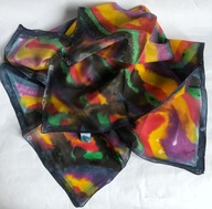 Arty's chustka jedwab ręcznie malowana 90x87