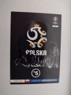 Karta panini autograf Adam Nawałka Road to Euro 2016 Team Logo