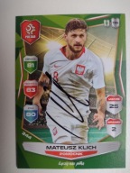 Karta panini autograf Polska Mateusz Klich PZPN