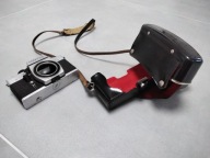 Stary aparat fotograficzny Praktica LTL z futerałem