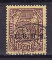 1920 Górny Śląsk urzędowe z nadrukiem CGHS Fi U20a gw.Gruber