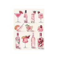 Plakat „Rosé Collection” – Stylowy Plakat z Motywem Drinków