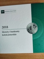 N= NUMIZMATYKA= BANKNOTY I MONETY KOLEKCJONERSK -ALBUM NBP-2018R