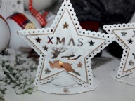 Świecznik na tealight gwiazdka reniferek xmas WYPRZEDAŻ