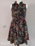 band of gypsies SUKIENKA z kieszeniami ptaki 36