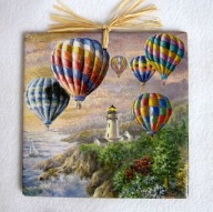 Robótkownia Kafelek obrazek 15x15 Latarnia Balony z le.