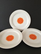 3 sztuki talerze deserowe Thomas Rosenthal Pinwheel tulip vintage 60/70