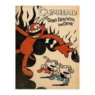 „Don’t Deal with the Devil" – Komputerowy Plakat Cuphead w Stylu Retro