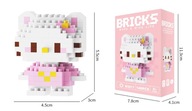 KLOCKI BRICKS - FIGURKA HELLO KITTY - 146 ELEMENTÓW