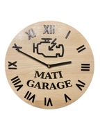 Personalizowany Zegar Dla chłopaka Mechanika Super Prezent na Urodziny 30cm