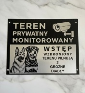 Grawerowana Tabliczka uwaga pies Pitbull Amstaff Owczarek Rottweiler