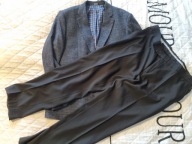 Marynarka + spodnie ciemny zestaw XL/XXL