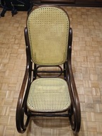 Fotel bujany na biegunach ORYGINALNY /RATTAN/ LATA 90-TE BUCZKOWICE