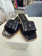 Klapki czarne Rinascimento r. 36 Italy Outlet !!!