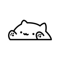 Naklejka Kot Bongo Cat na samochód 15 cm