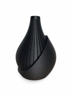 Nowoczesny Wazon Dekoracyjny 19cm Czarny - Kwiaty LEGO