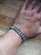 BRANSOLETKA Męska Srebrna SREBRO 51,9gr pr 925 14mm/22cm Bransoleta