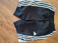 Adidas krótkie spodenki poliester czarny rozmiar 134 (129 - 134 cm)