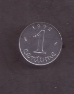 Francja - 1 Centime 1992 rok
