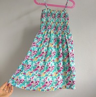 Sukienka wiązana z tyłu Piazza Italia Girls 128 134 haleczka kwiaty (522)