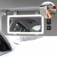 LUSTERKO LED DO SAMOCHODU PODŚWIETLANE DO MAKIJAŻU KOSMETYCZNEGO