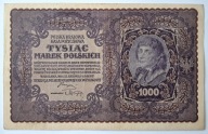 Banknot II RP 1000 Marek Polskich 1919 rok I Serja AW