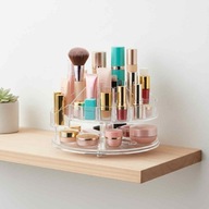 Organizer na Pędzle Kosmetyki Obrotowy 360 BIAŁY