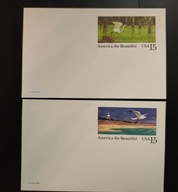 !!! PTAKI - USA - 2 KARTY POCZTOWE - STAN BDB !!!