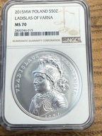 50 zł SSA Władysław Warneńczyk 2015 NGC MS 70 MAX NOTA IDEAŁ