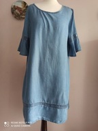 WŁOSKA SUKIENKA swobodna z cekinami 38