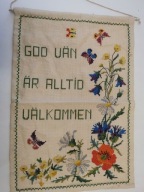 KILIM MAKATKA HAFTOWANY DO POWIESZENIA SKANDYNAWSKI