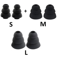 Gumki słuchawek - końcówki silikonowe - choinka S M L