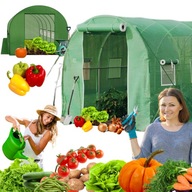 TUNEL FOLIOWY OGRODOWY 6×3 M – SZKLARNIA 18 m² FOLIA WERSJA PREMIUM