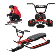 NARTOSANKI STIGA SX PRO CZERWONE Z POKROWCEM DLA DOROSŁYCH DZIECI BMX ZIMA