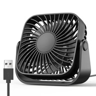 Wentylator mini EASYACC Letni wentylator biurkowy czarny