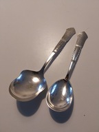 Dwie stare duńskie łyżki półmiskowa i do kartofli