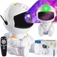 PROJEKTOR GWIAZD LAMPKA NOCNA ASTRONAUTA DLA DZIECI RZUTNIK LASEROWY PILOT