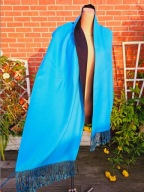 SAS apaszka wełniany szal wełna chusta chustka frędzle 185cm