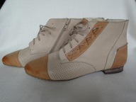 MICCOS beżowe skórzane buty 42 - 26,5 cm