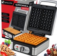 GOFROWNICA MYLCON – 2200 W, 2 PUSZYSTE GOFRY, MOCNA, REGULACJA TEMPERATURY