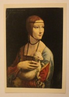 Leonardo da Vinci ( 1452 - 1519 ) Dama z gronostajem. Muzeum w Krakowie