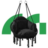 FOTEL WISZĄCY HUŚTAWKA OGRODOWA BOCIANIE GNIAZDO Z PODUSZKĄ XL OGRODU DOMU