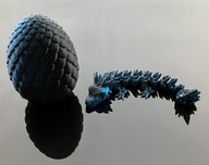 8. Smok 3D Baby Crystal Dragon + smocze jajo w kolorze Phantom Blue