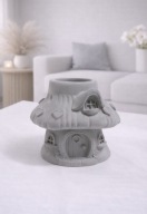 Dekoracja domek wazonik 9 cm – ozdoba handmade boho prezent
