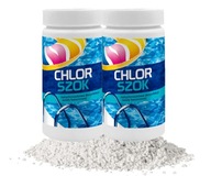 CHLOR SZOK DO BASENU GRANULAT CHEMIA BASENOWA 2x1kg ZESTAW GAMIX