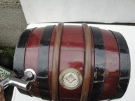 mała dębowa niemiecka beczka piwo kolumna nalewak rollbar kran atrapa SBK 