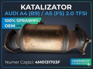 KATALIZATOR AUDI A4 B9 A5 F5 2.0 TFSI 4M0131703F | 100% SPRAWNY OEM