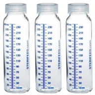 3x BUTELKA SZKLANA DO KARMIENIA NIEMOWLĄT 240ML DO DLA DZIECI DZIECKA KIDS